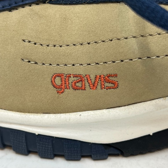 Gravis Nineteen Sneakers Men's 8.5 Brown Suede Navy Laces Skate Style VTG NIB - Picture 7 of 16